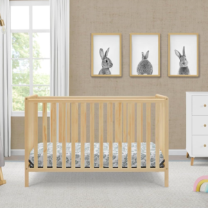 Multi Function Convertible Infant Crib, Natural Wood Tone